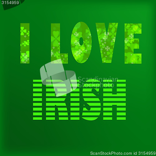 Image of I love irish