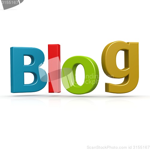 Image of Blog word