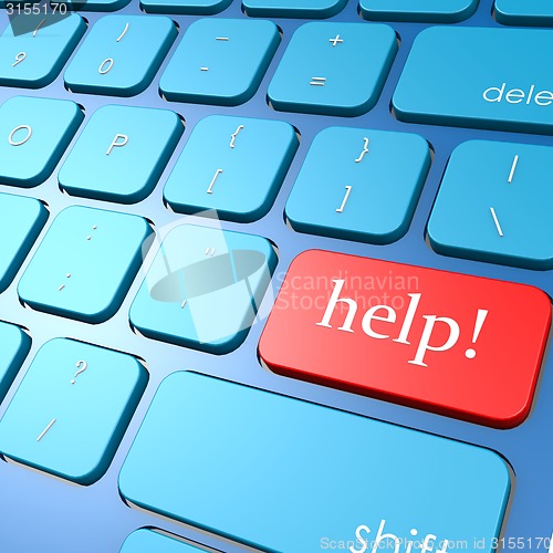 Image of Help keyboard