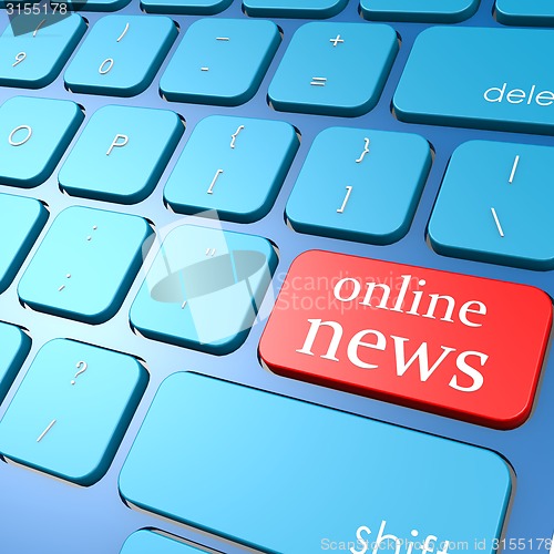 Image of Online news keyboard