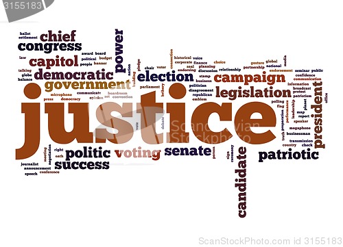 Image of Justice word cloud