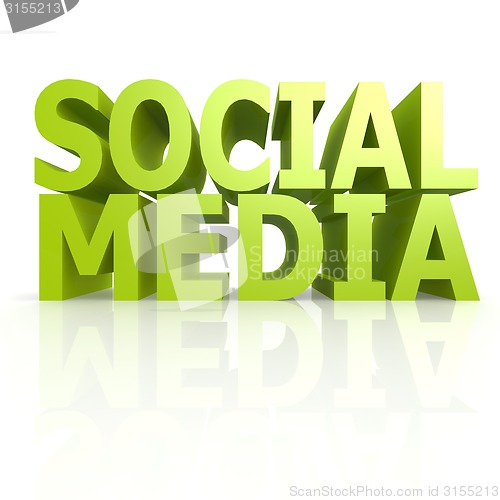 Image of Social media word