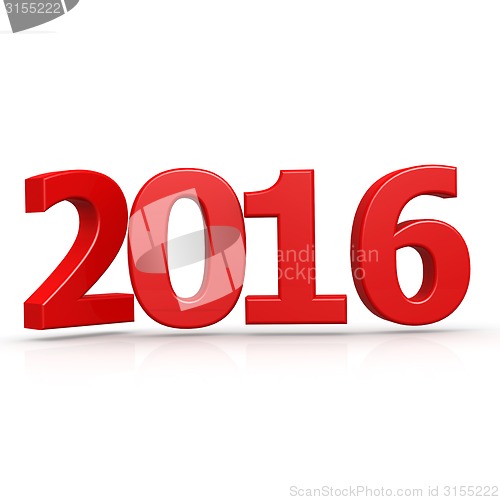 Image of Red 2016 word