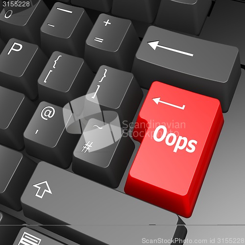 Image of Oops key on computer keyboard