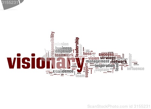 Image of Visionary word cloud