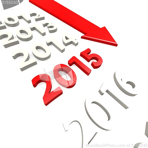 Image of Arrow to year 2015
