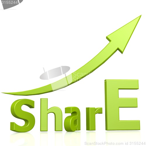 Image of Share word with arrow