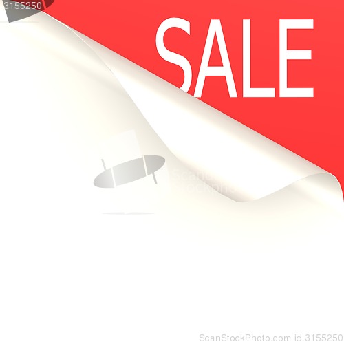 Image of Sale word with white paper