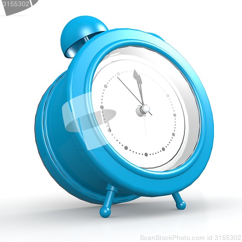 Image of Blue alarm clock