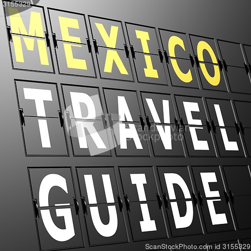 Image of Airport display Mexico travel guide