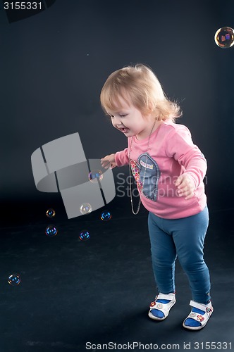 Image of Portrait of adorable young girl