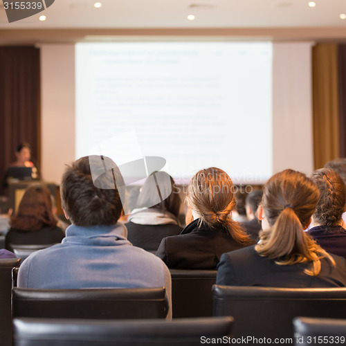 Image of Audience in the lecture hall.