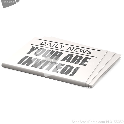 Image of Newspaper you are invited