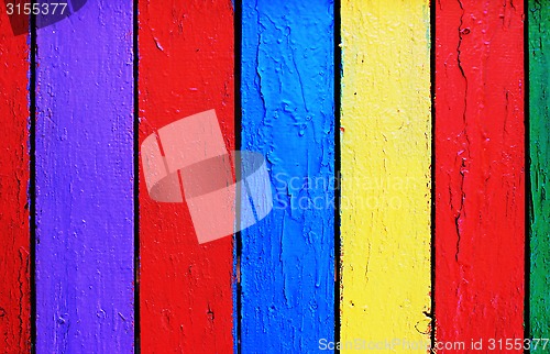 Image of Wood plank colorful texture background