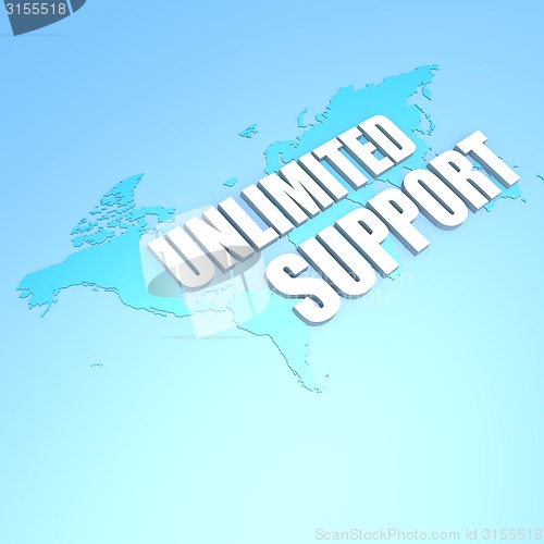 Image of Unlimited support world map