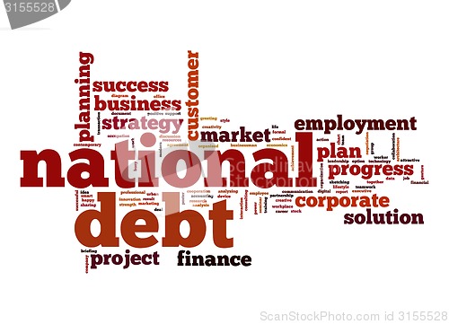 Image of National debt word cloud