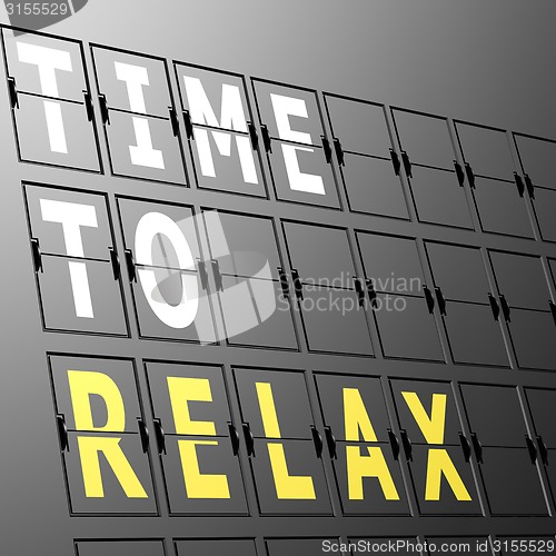 Image of Airport display time to relax