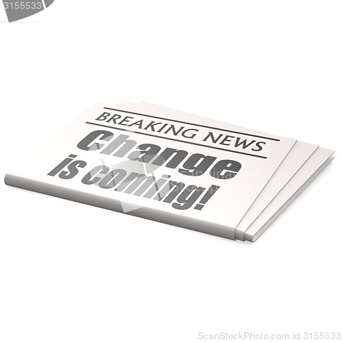 Image of Newspaper change is coming
