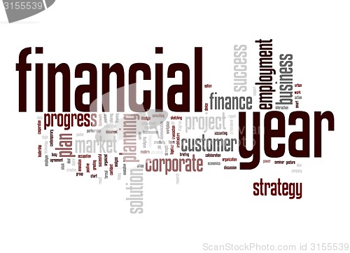 Image of Financial year word cloud