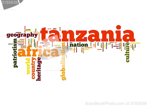 Image of Tanzania word cloud