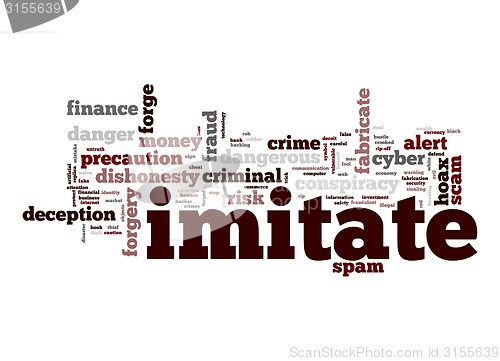 Image of Imitate word cloud