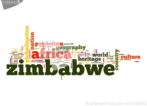 Image of Zimbabwe word cloud