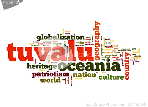 Image of Tuvalu word cloud