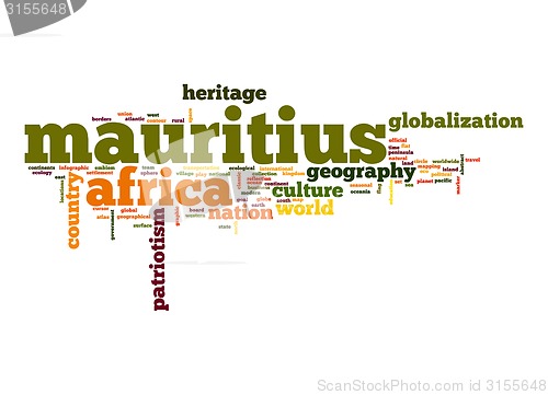 Image of Mauritius word cloud
