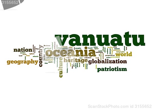Image of Vanuatu word cloud