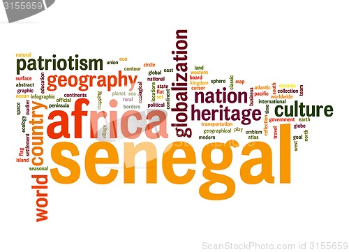 Image of Senegal word cloud