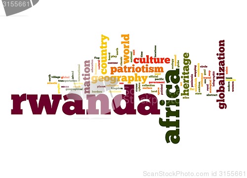 Image of Rwanda word cloud