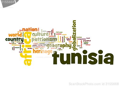 Image of Tunisia word cloud