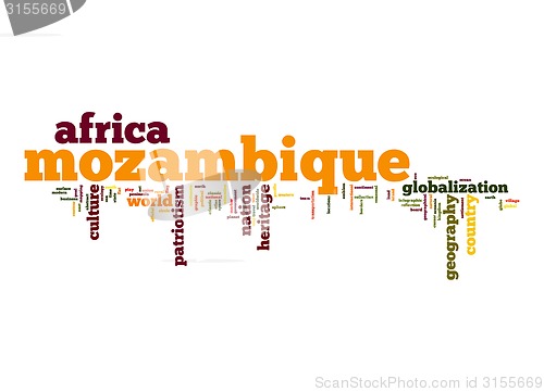 Image of Mozambique word cloud