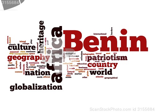 Image of Benin word cloud