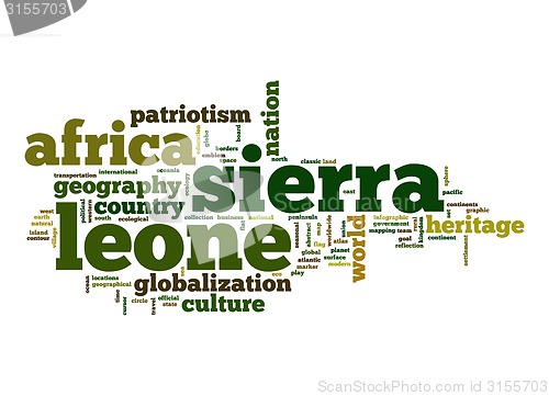 Image of Sierra Leone word cloud