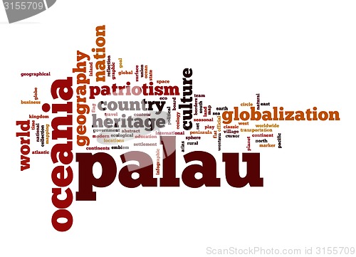 Image of Palau word cloud