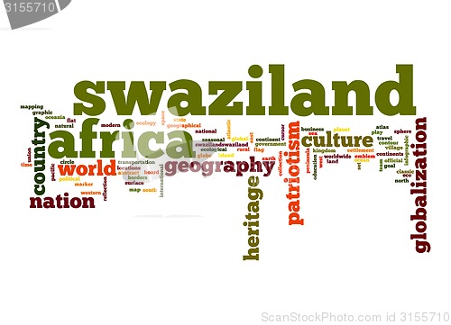 Image of Swaziland word cloud