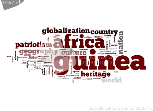 Image of Guinea word cloud