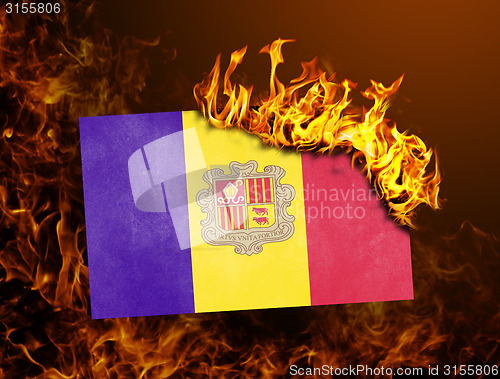 Image of Flag burning - Andorra