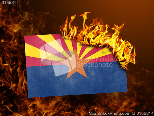 Image of Flag burning - Arizona