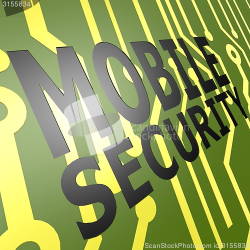 Image of PCB Board with mobile security