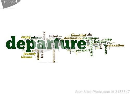 Image of Departure word cloud