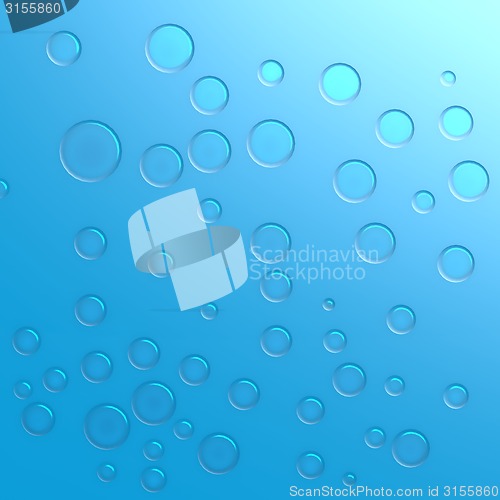 Image of Blue water droplet