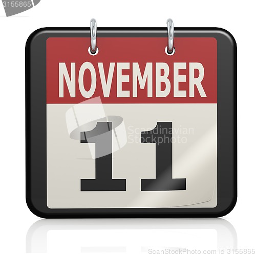 Image of November 11, Veterans Day calendar