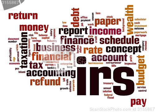 Image of IRS word cloud