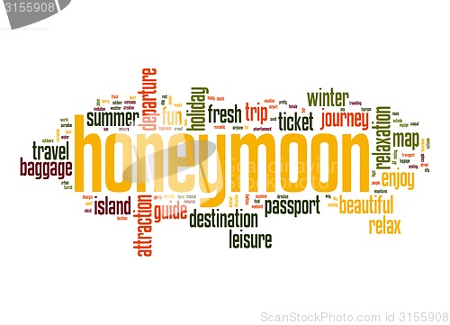 Image of Honeymoon word cloud