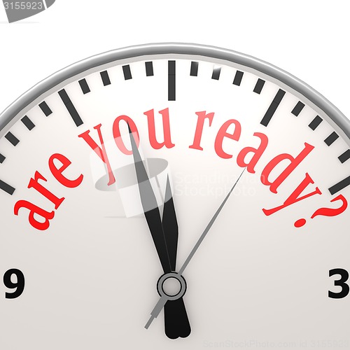 Image of Are you ready clock