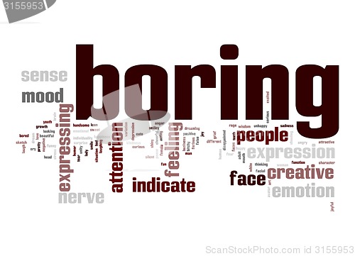 Image of Boring word cloud