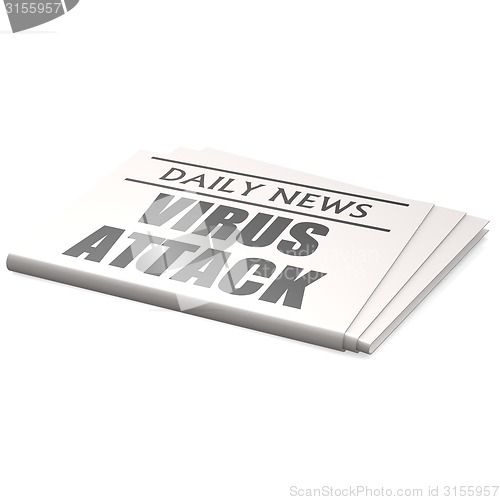 Image of Newspaper virus attack