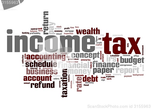 Image of Income tax word cloud